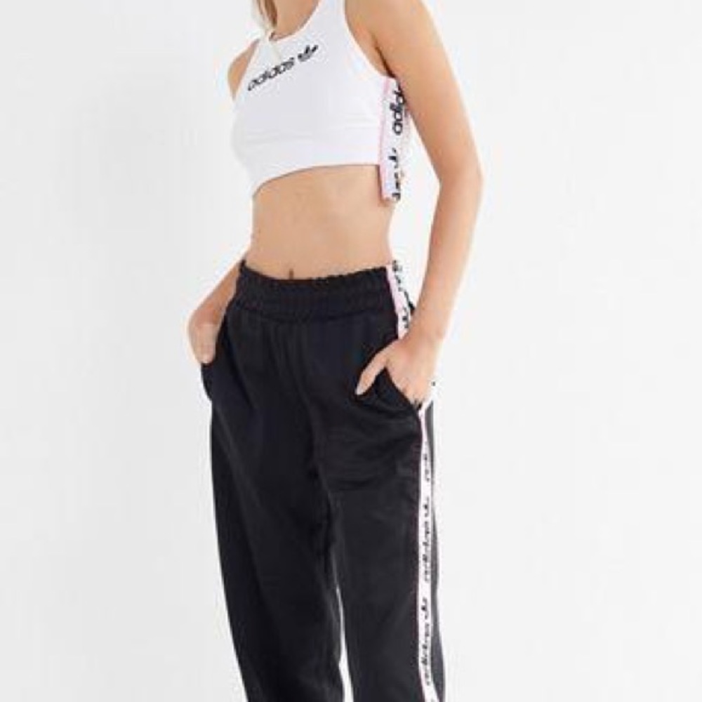 NO LONGER SOLD! Adidas Original Cropped top with side tape